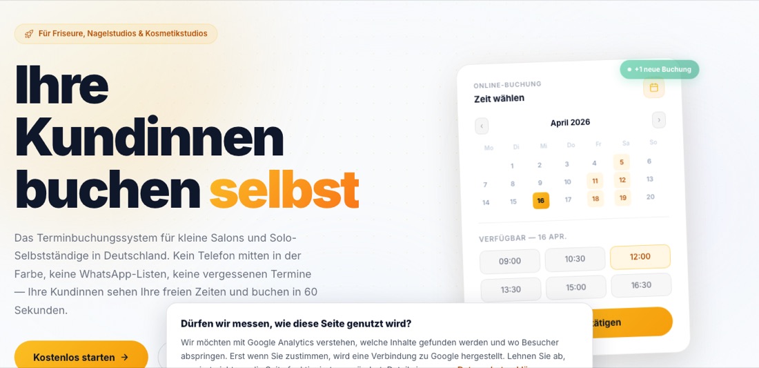 Screenshot terminwidget.de
